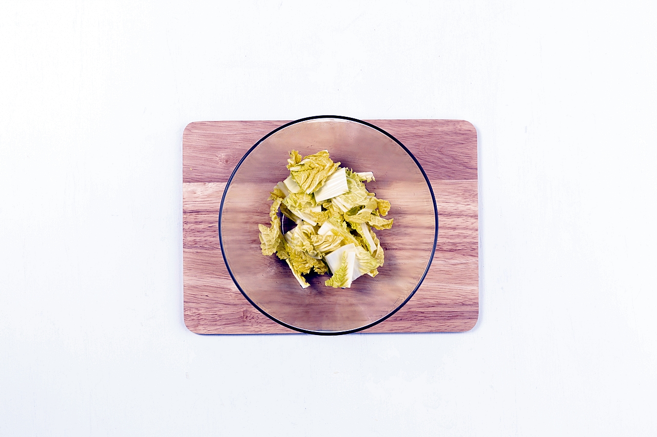 무염 겉절이 만들기 5단계