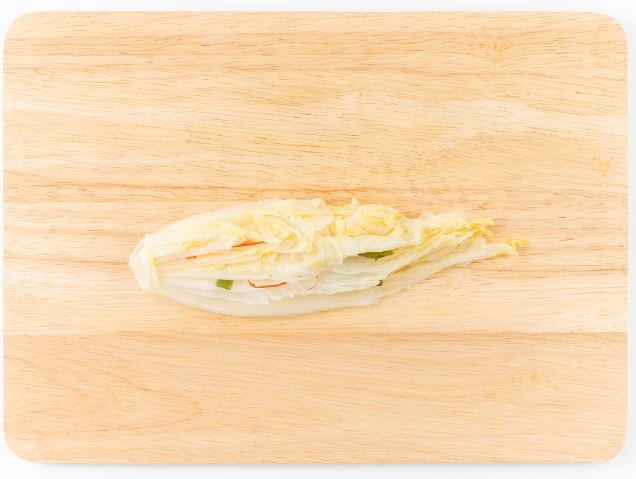 곤약백김치말이 만들기 4단계