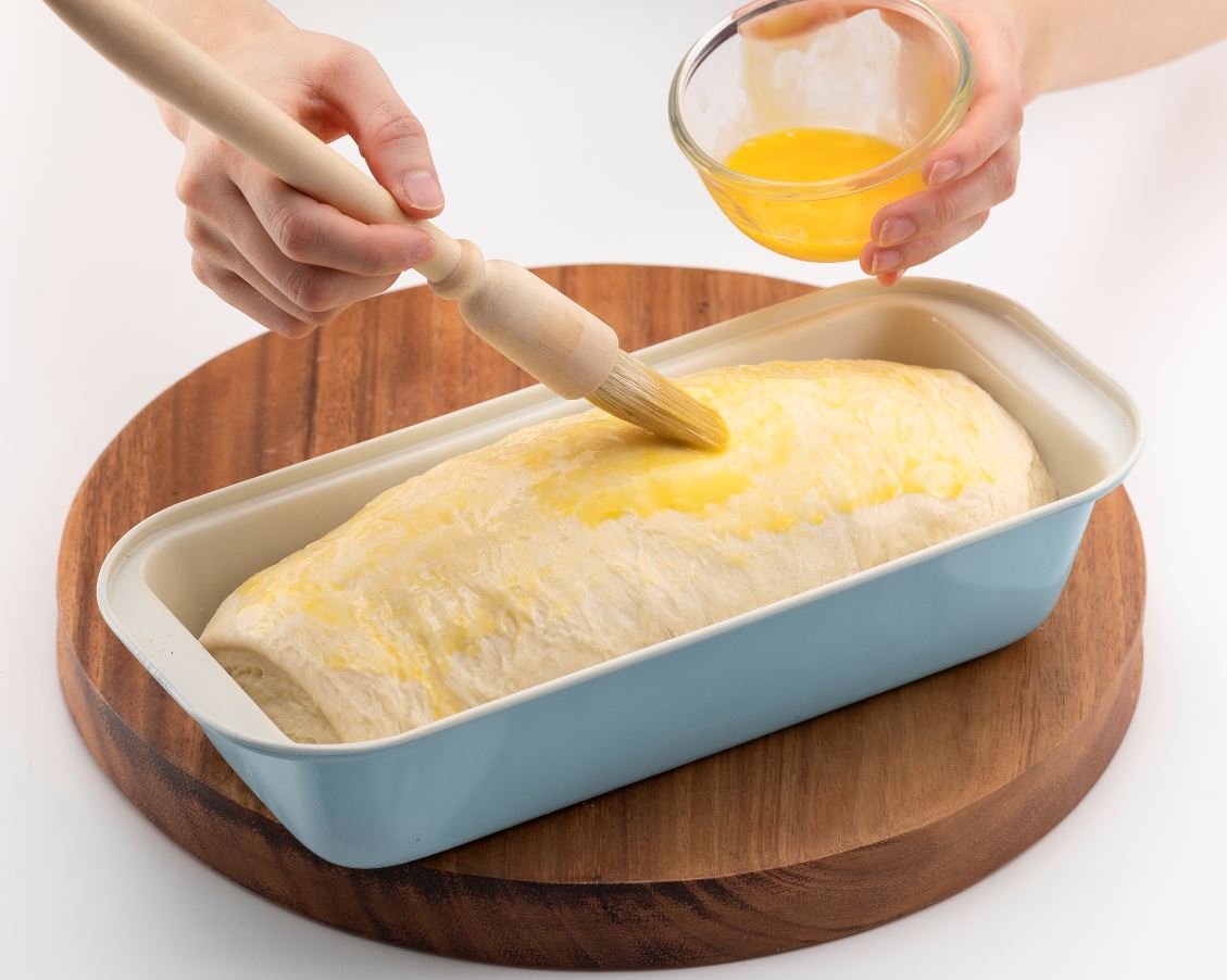 사과 견과류 식빵 만들기 5단계