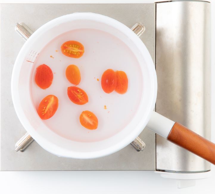 시금치토마토무침 만들기 3단계