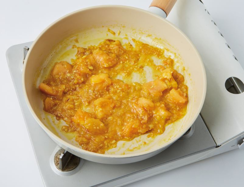 코코넛워터 토마토카레 만들기 4단계