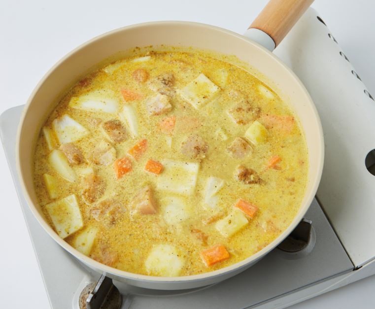 코코넛워터 토마토카레 만들기 5단계