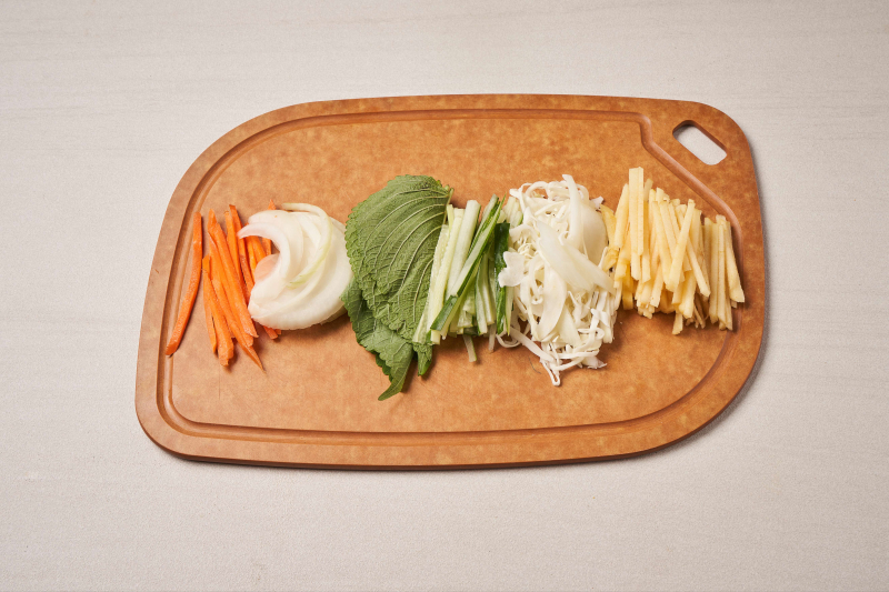 두부샐러드 메밀김밥 만들기 1단계