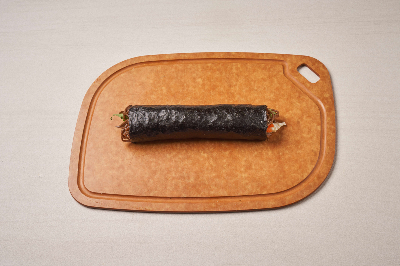 두부샐러드 메밀김밥 만들기 5단계