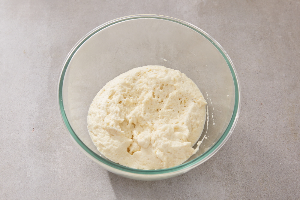 콩가루 쑥 다쿠아즈 만들기 1단계