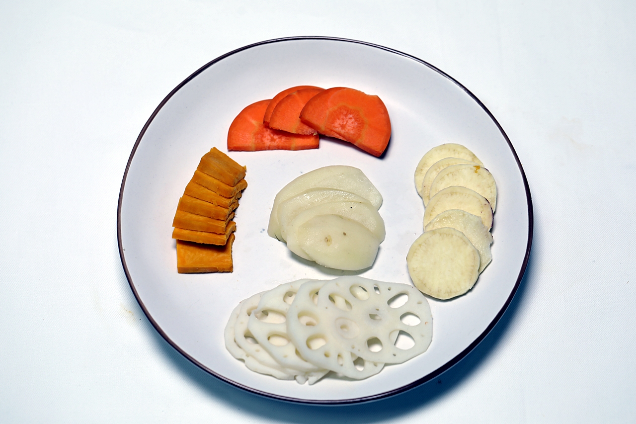 야채칩 만들기 2단계