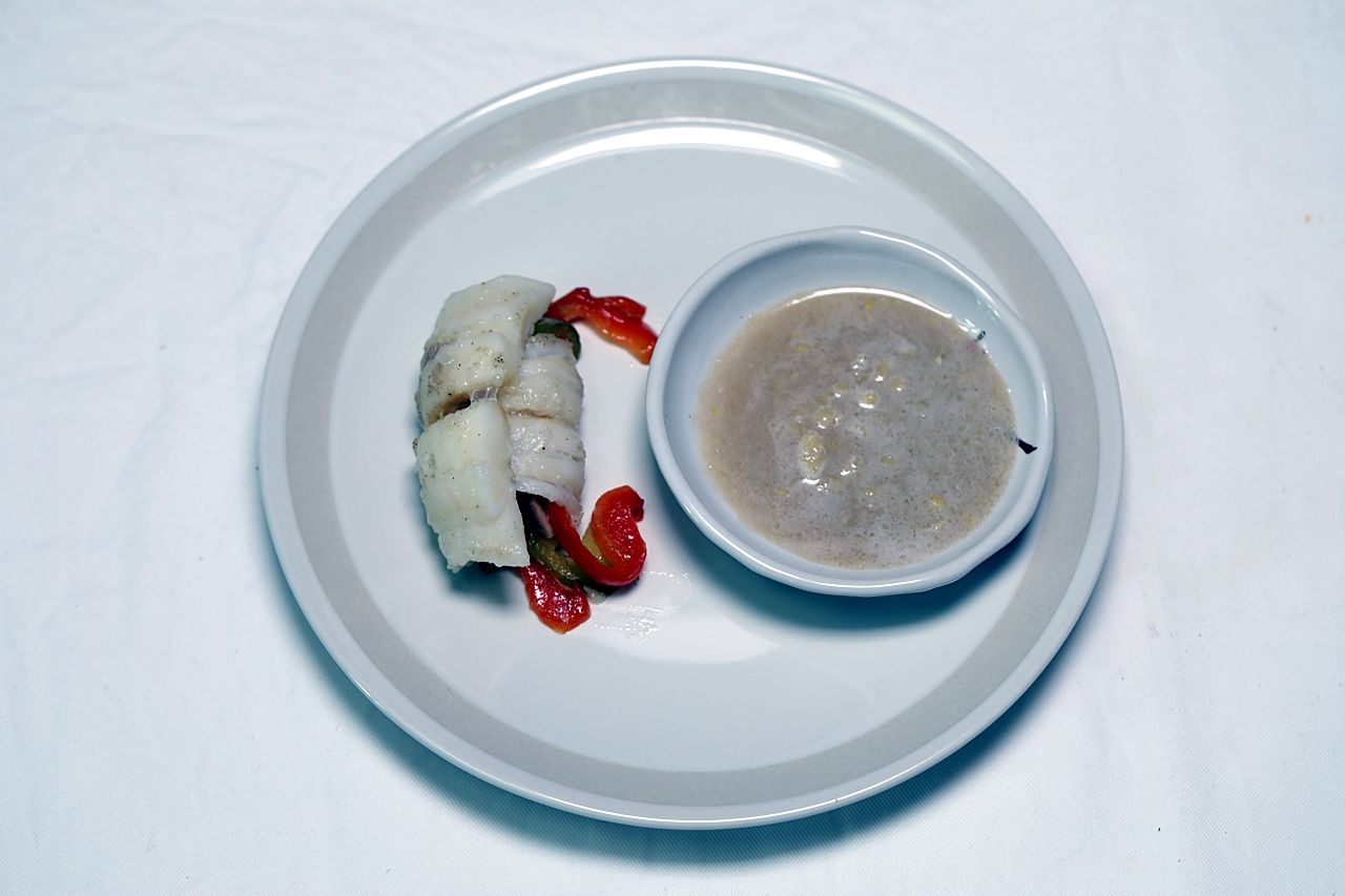 생선찜 채소말이 만들기 6단계