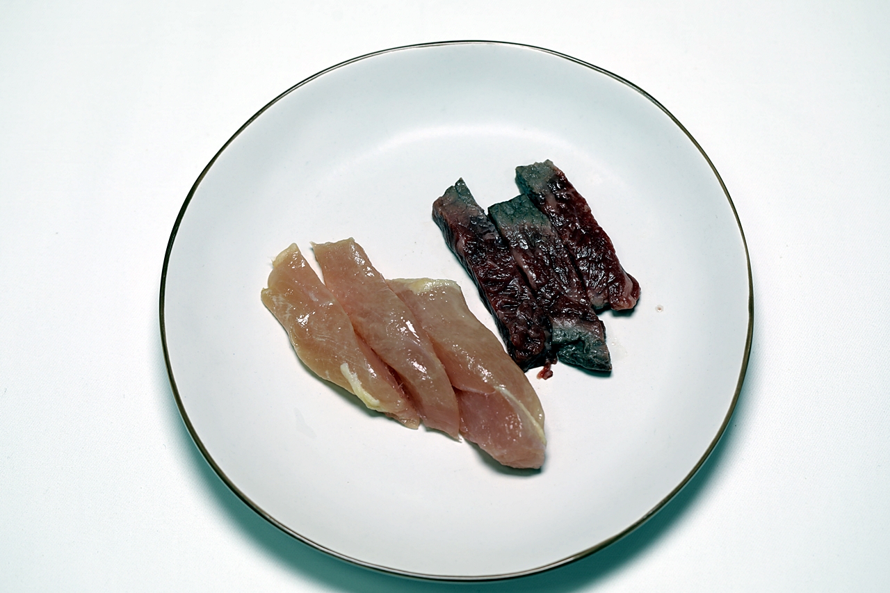 치킨 쇠고기 땅콩소스 꼬치 만들기 1단계