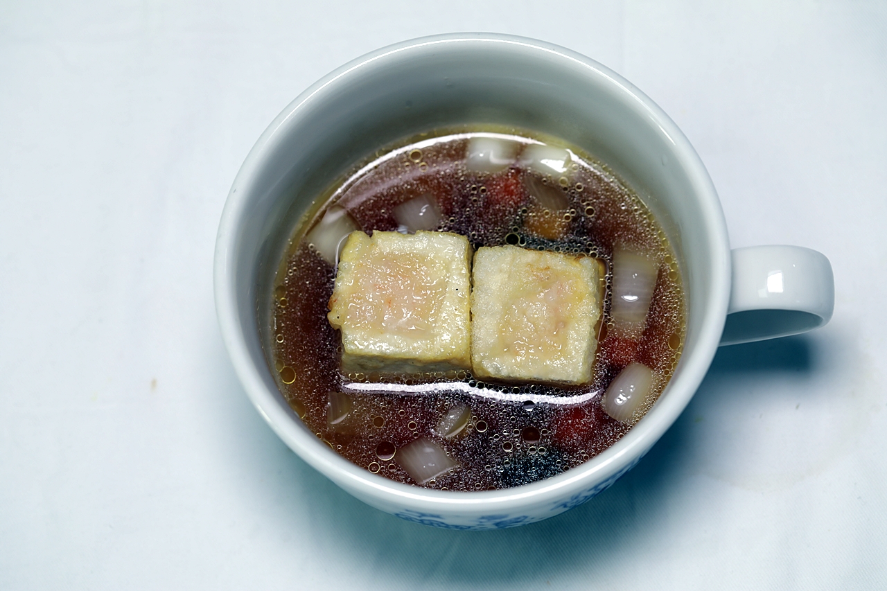 새우살을 채운 두부 스프(미네스트로네) 만들기 6단계