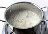 백김치콩비지찌개 만들기 5단계