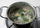 산나물된장찌개 만들기 5단계