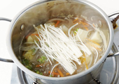 황태포당면국수 만들기 5단계