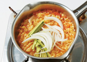 토마토라면 만들기 4단계