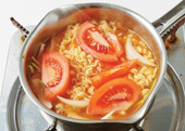 토마토라면 만들기 5단계