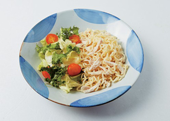 토마토샐러드라면 만들기 5단계