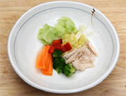 백김치닭살샐러드 만들기 6단계