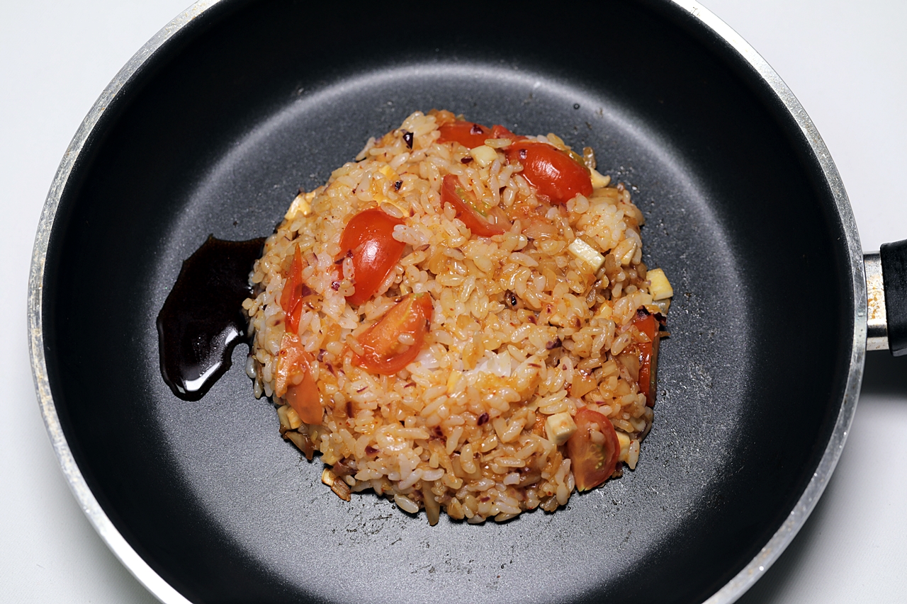 김치밥그라탕 만들기 4단계