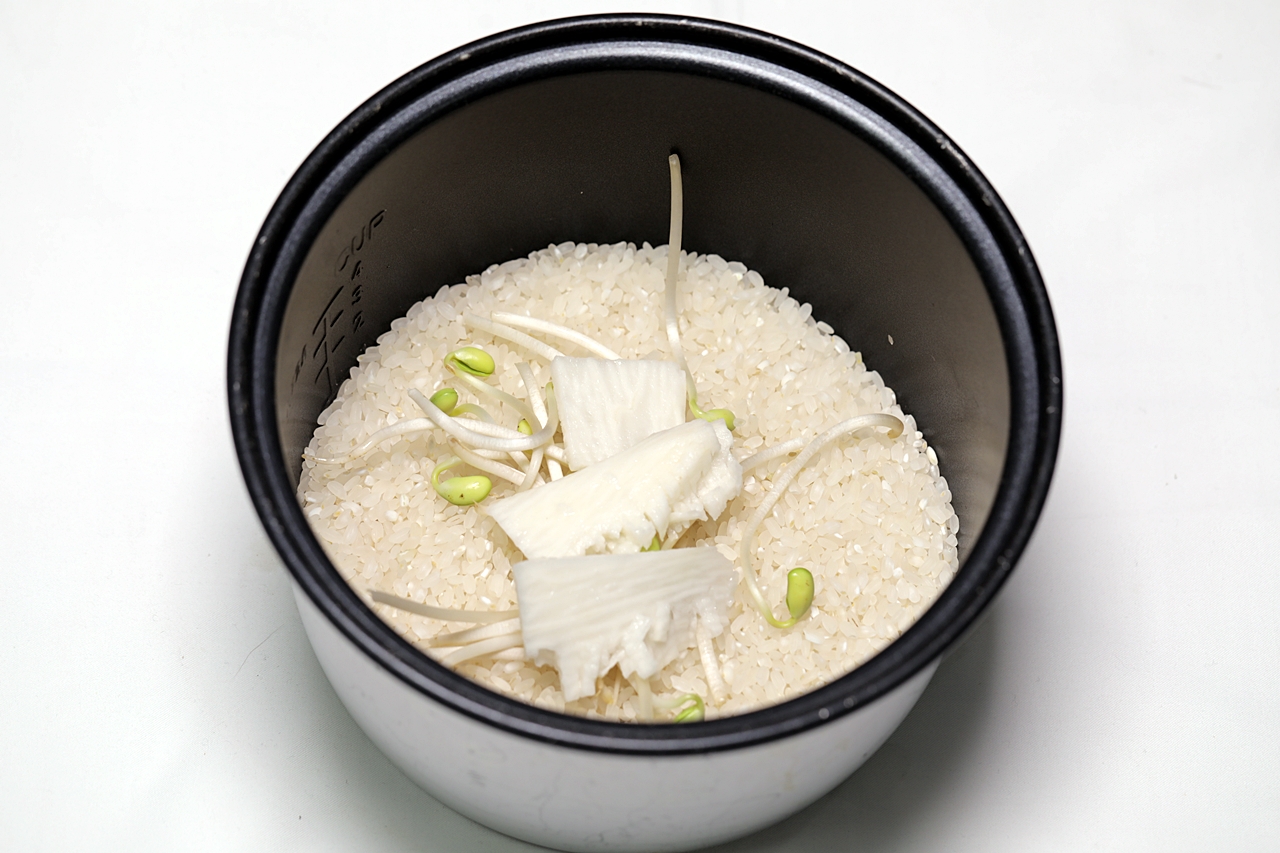 죽순콩나물밥 만들기 4단계
