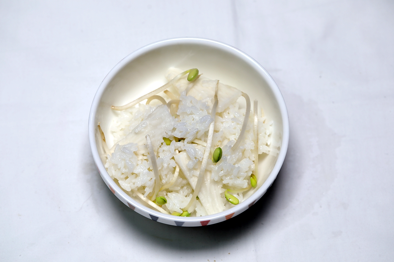 죽순콩나물밥 만들기 5단계