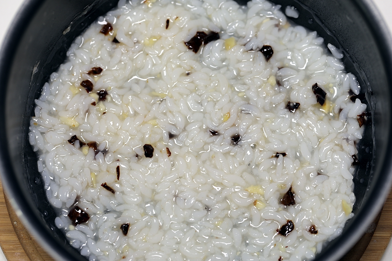 대추죽 만들기 5단계