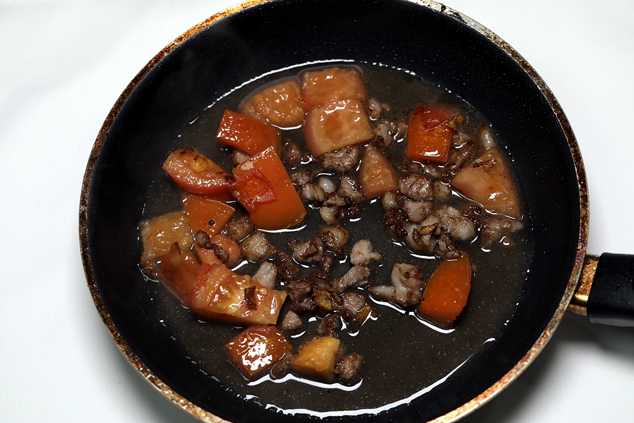돼지고기 토마토 두부볶음 만들기 5단계