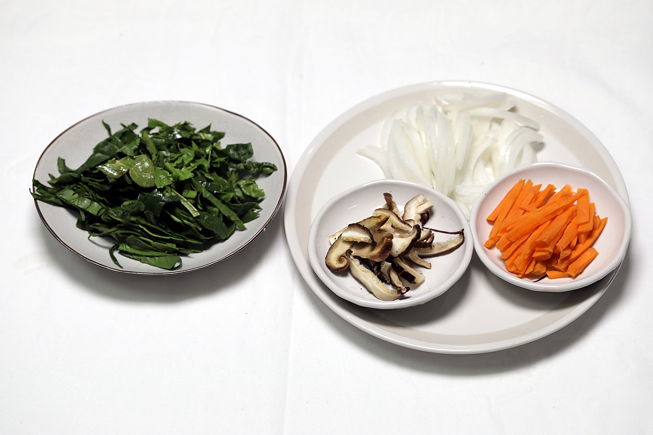 유부 만두찜 만들기 3단계