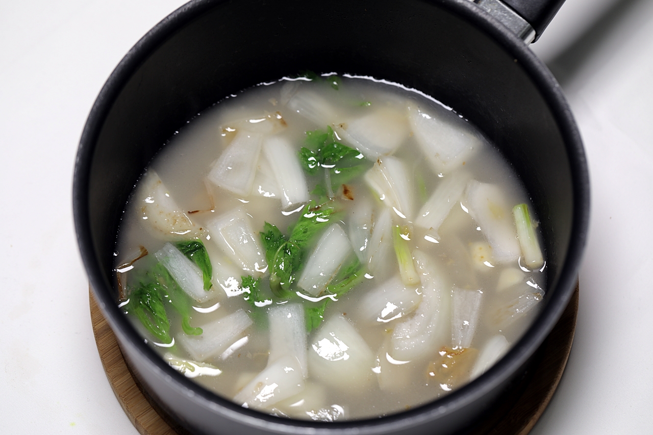 단호박 스프 만들기 2단계