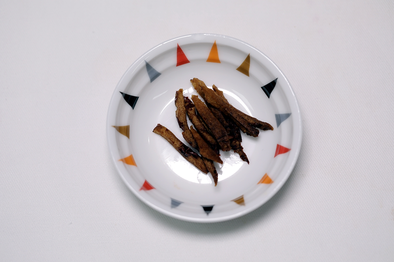 홍시 생밤 무침 만들기 5단계